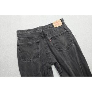 Levi's 550 Relaxed Fit Jeans Mens 38x34 Black Wash Denim Western Wide Leg